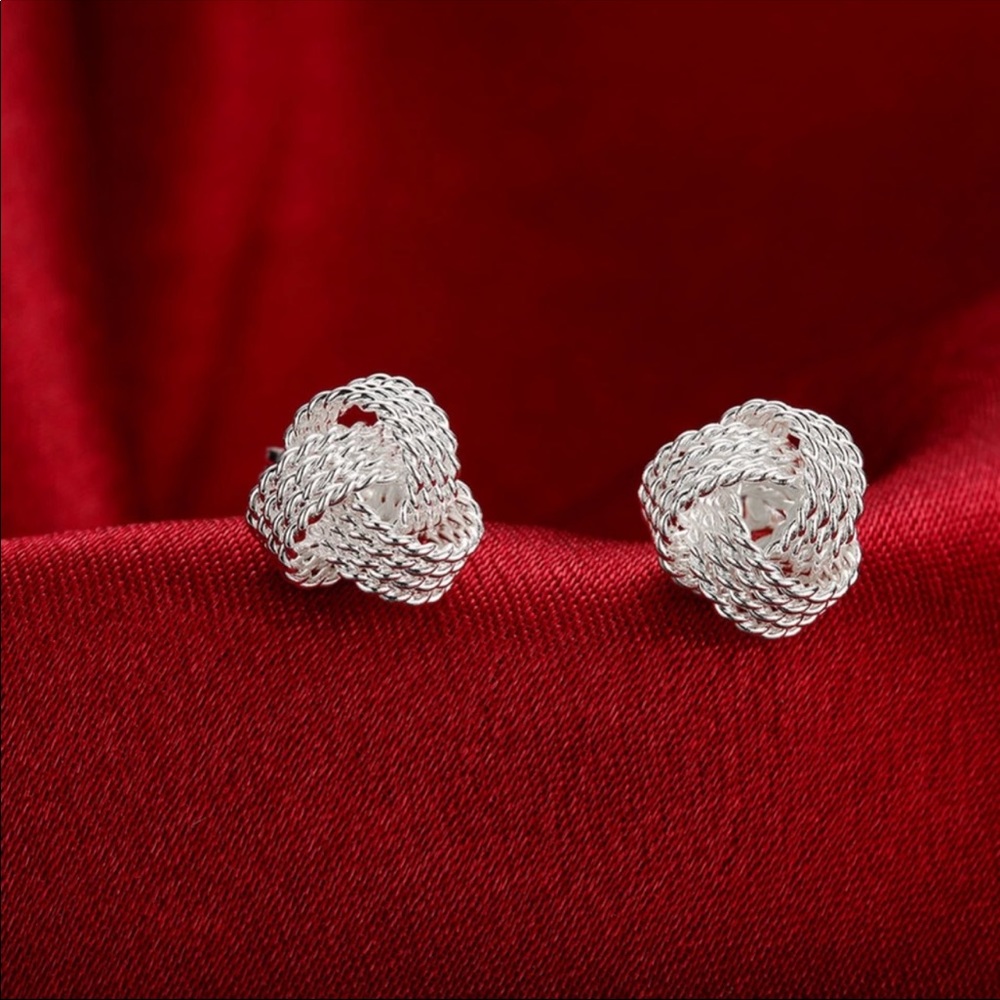 Elegant silver studs